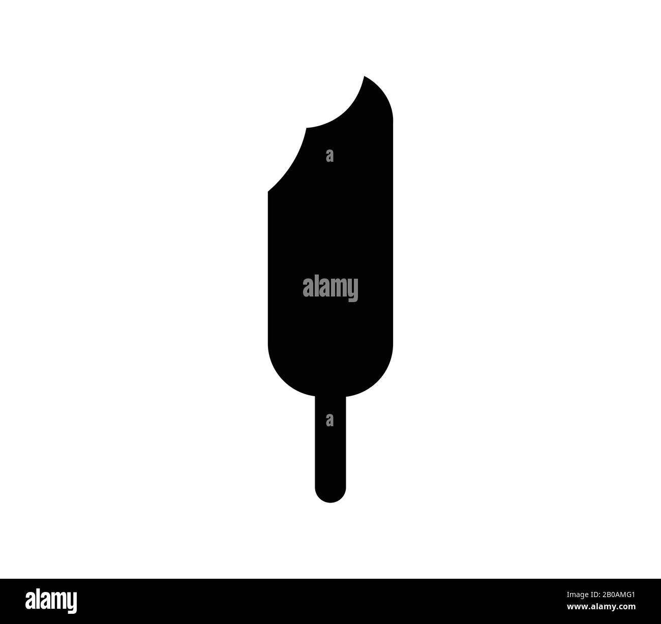 ice cream icon in vector on white background Stock Vector Image & Art ...
