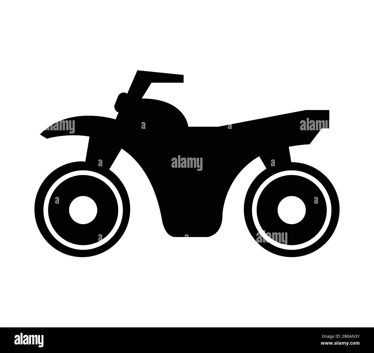 motorcycle icon illustrated in vector on white background Stock Vector