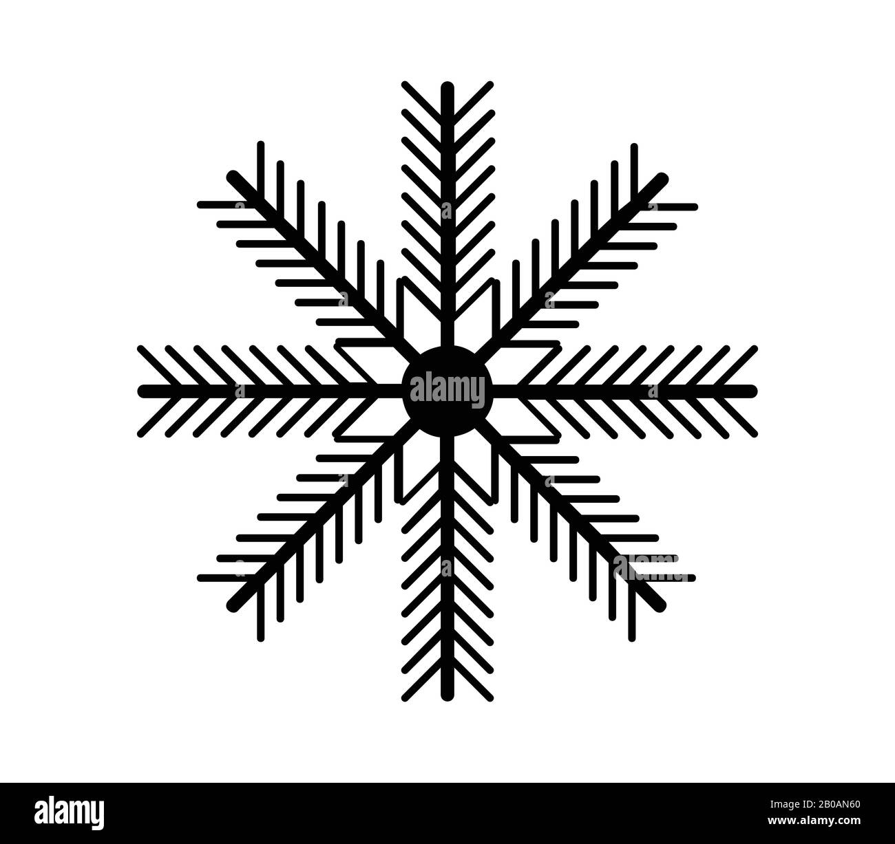 snowflake icon illustrated in vector on white background Stock Vector ...