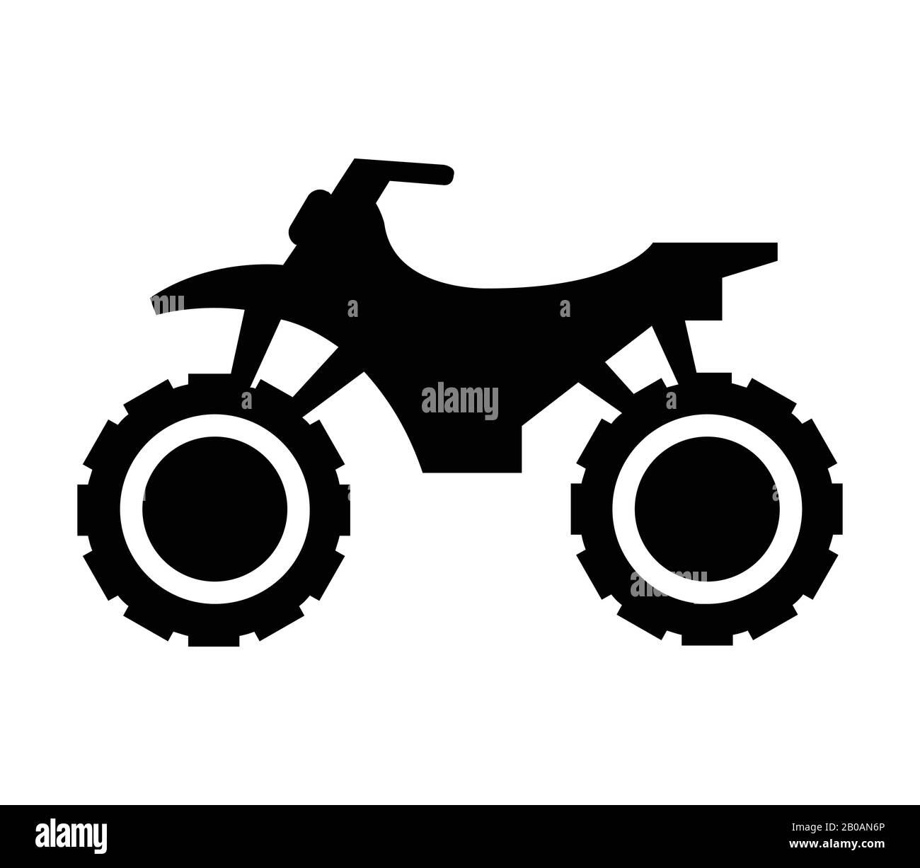 motorcycle icon illustrated in vector on white background Stock Vector