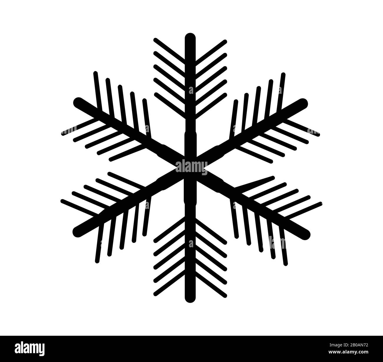 snowflake icon illustrated in vector on white background Stock Vector ...