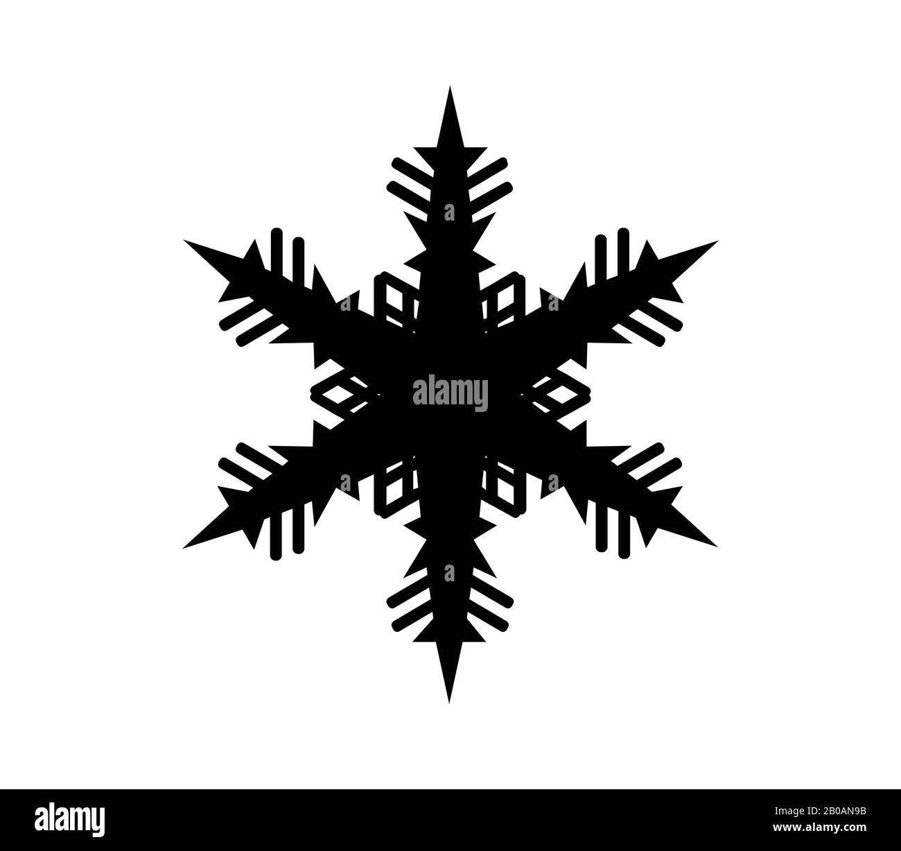 snowflake icon illustrated in vector on white background Stock Vector ...