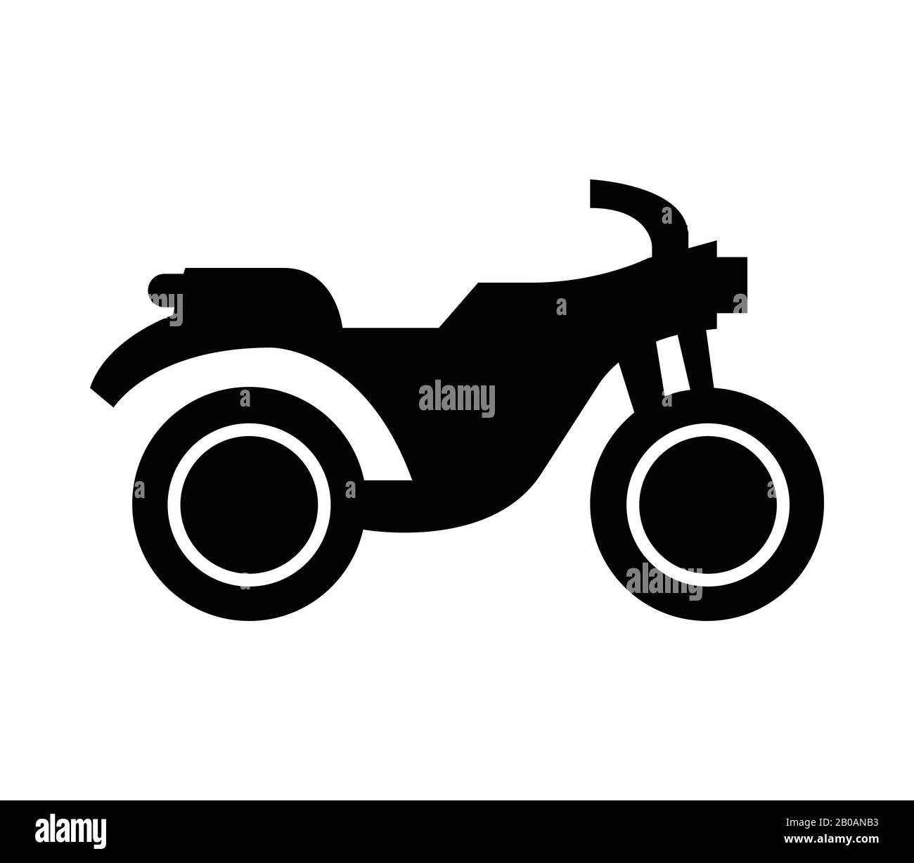 motorcycle icon illustrated in vector on white background Stock Vector