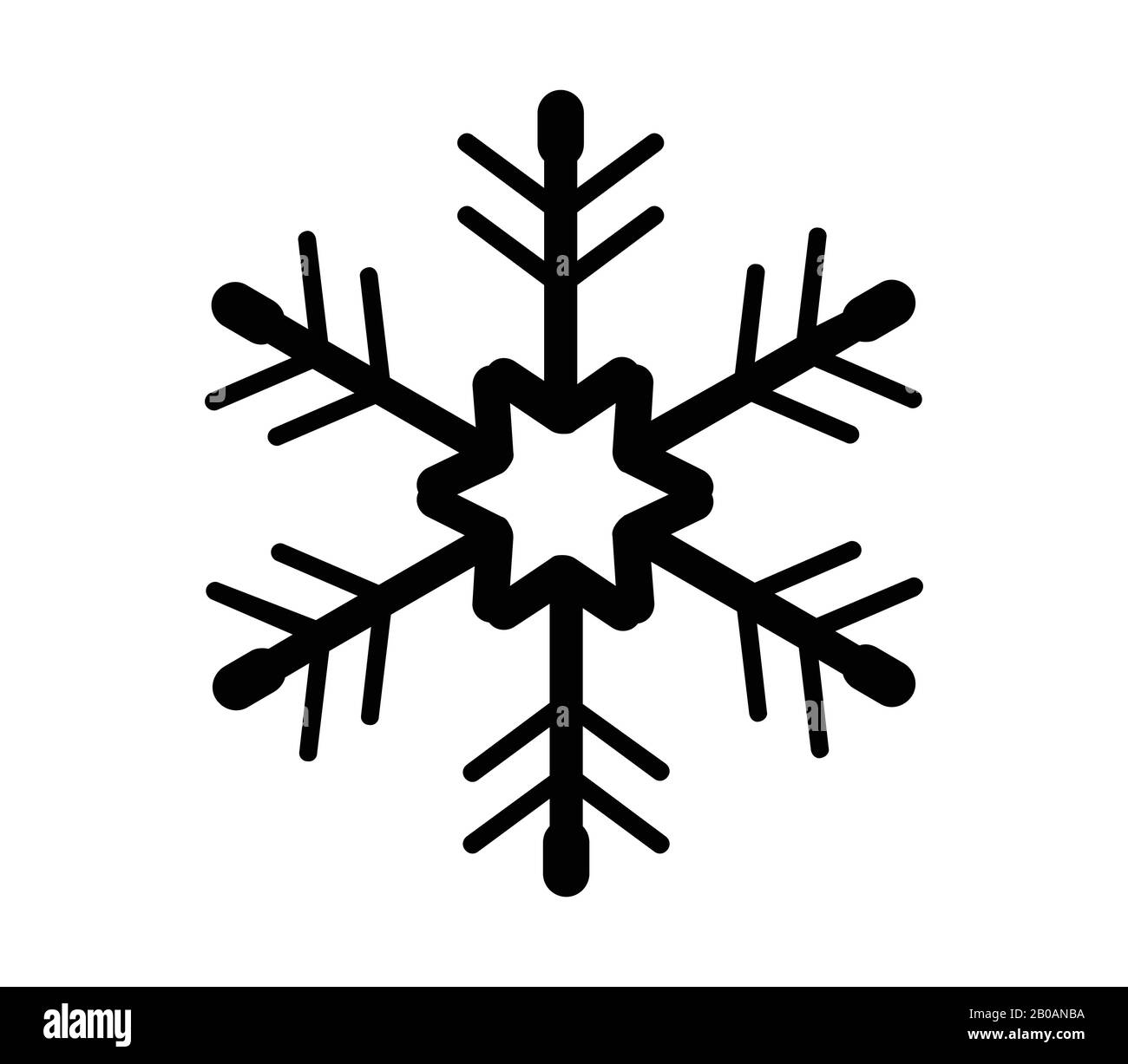 snowflake icon illustrated in vector on white background Stock Vector ...