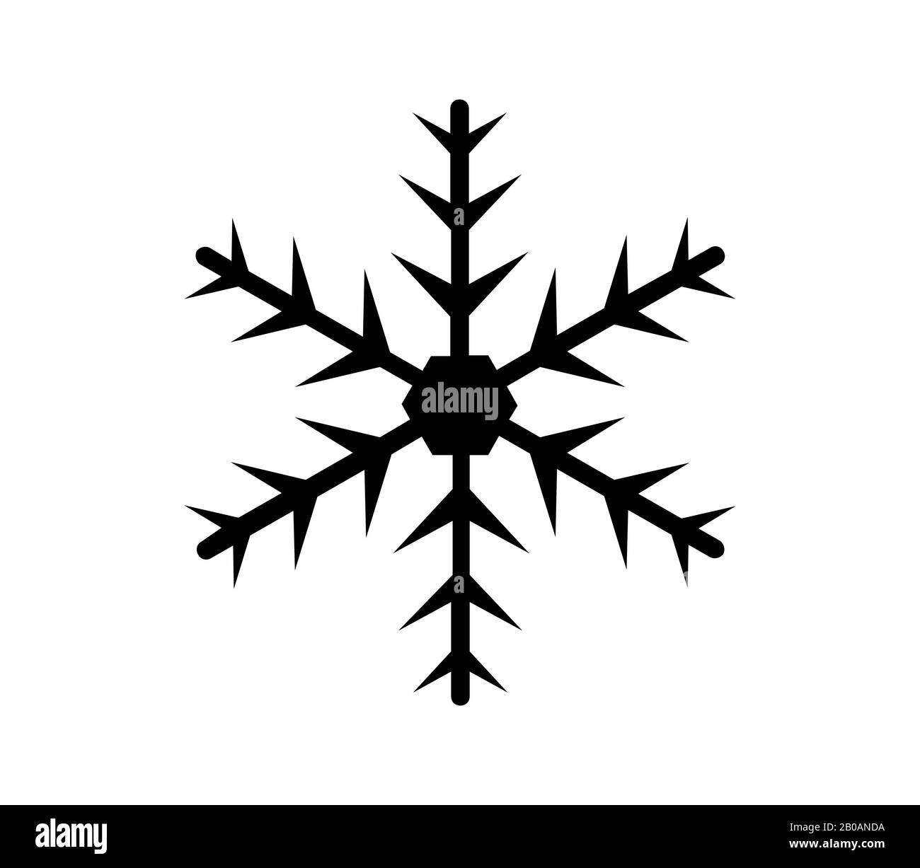 snowflake icon illustrated in vector on white background Stock Vector ...