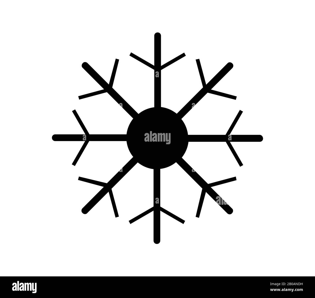 snowflake icon illustrated in vector on white background Stock Vector ...