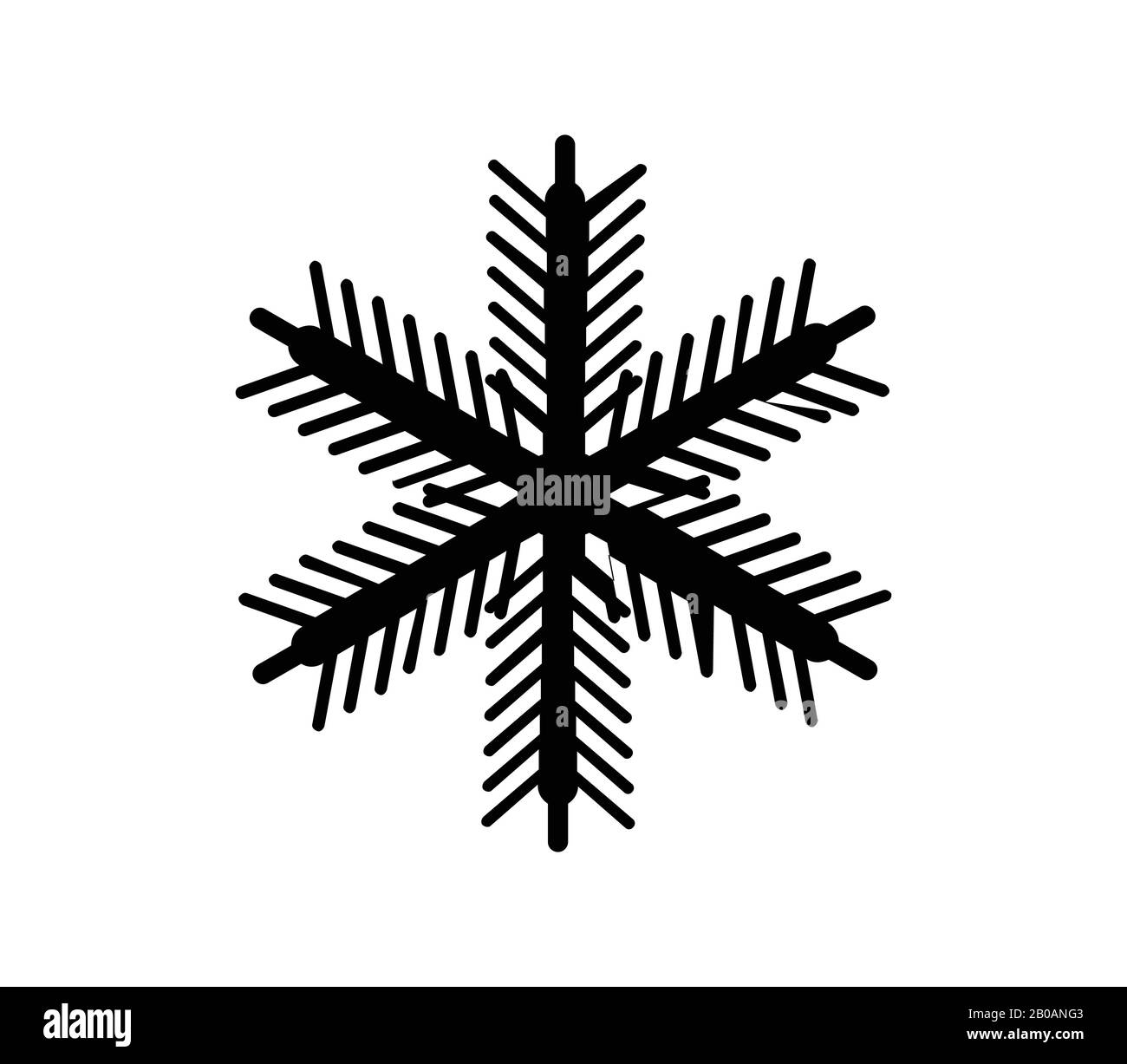 snowflake icon illustrated in vector on white background Stock Vector ...