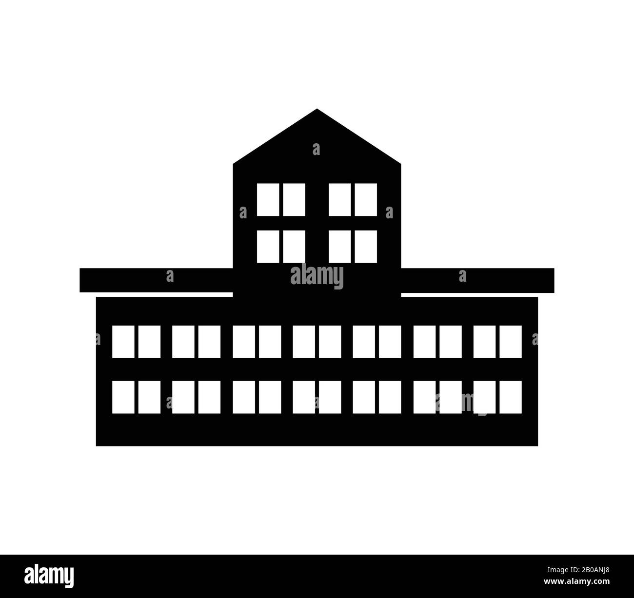 school icon illustrated in vector on white background Stock Vector ...
