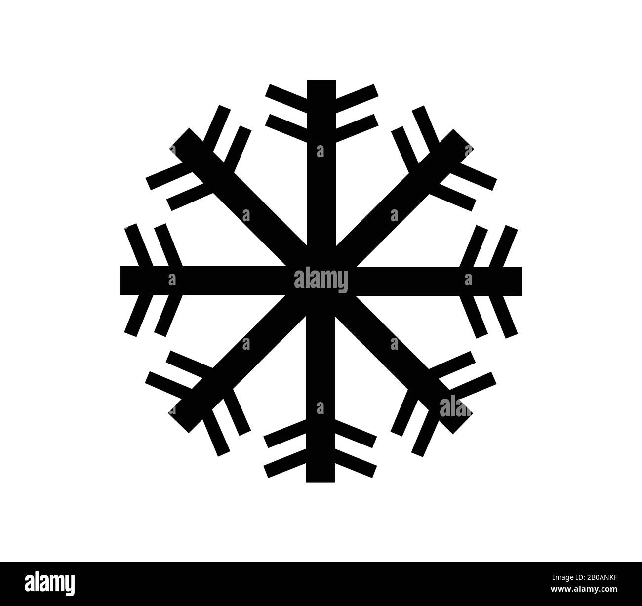 snowflake icon illustrated in vector on white background Stock Vector ...