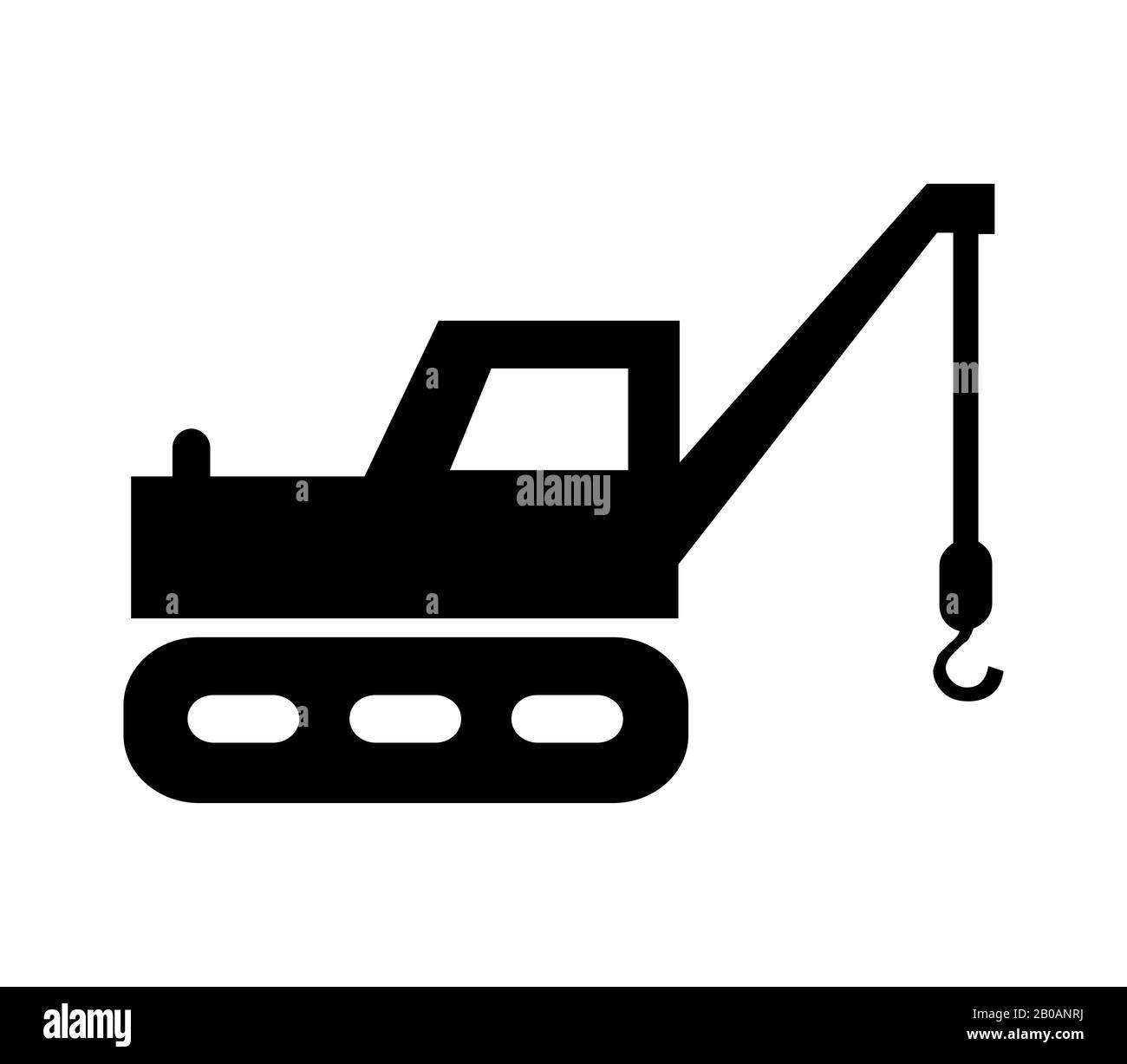 crane icon illustrated in vector on white background Stock Vector Image ...