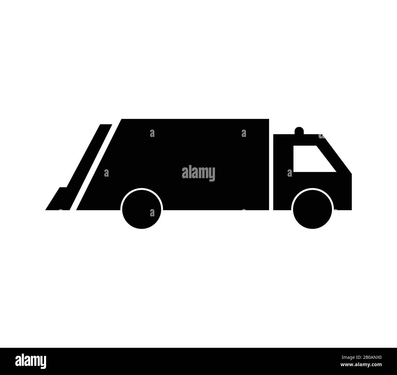 garbage truck icon illustrated in vector on white background Stock ...