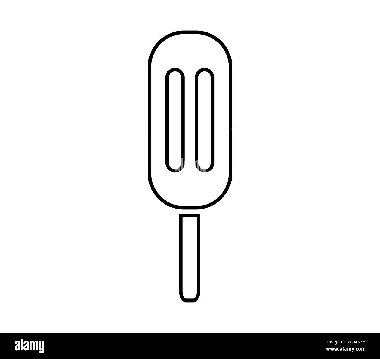 ice cream icon in vector on white background Stock Vector Image & Art ...