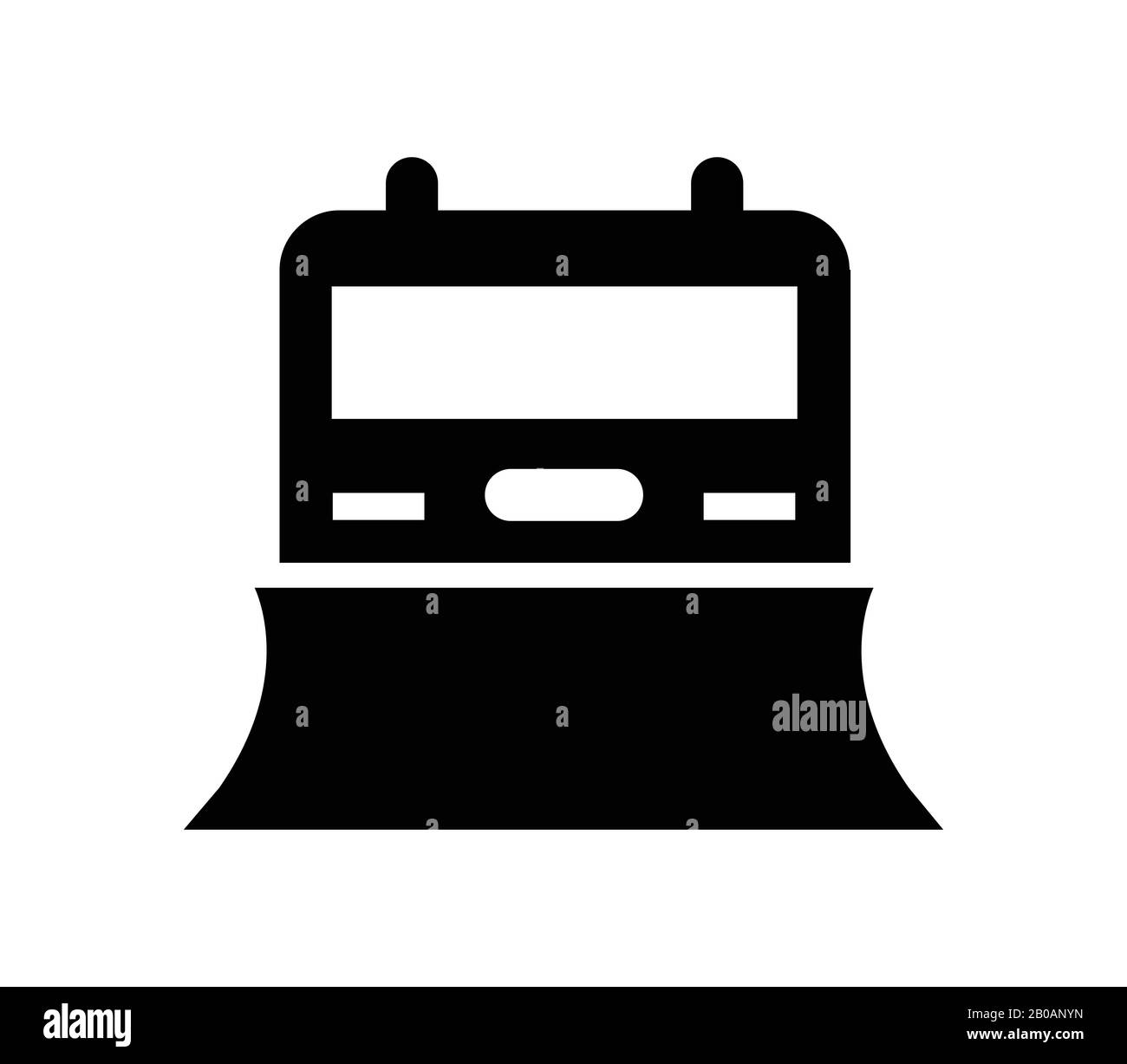 snowplow icon illustrated in vector on white background Stock Vector