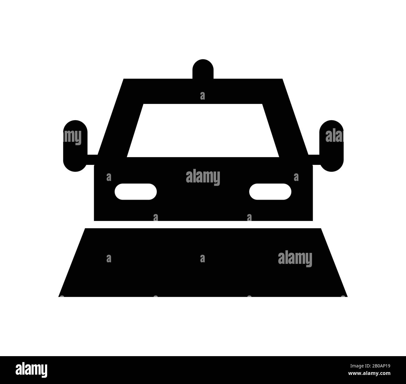 snowplow icon illustrated in vector on white background Stock Vector