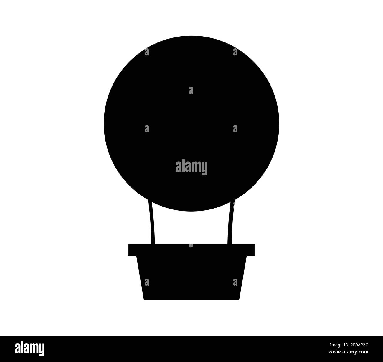 hot air balloon icon illustrated in vector on white background Stock ...