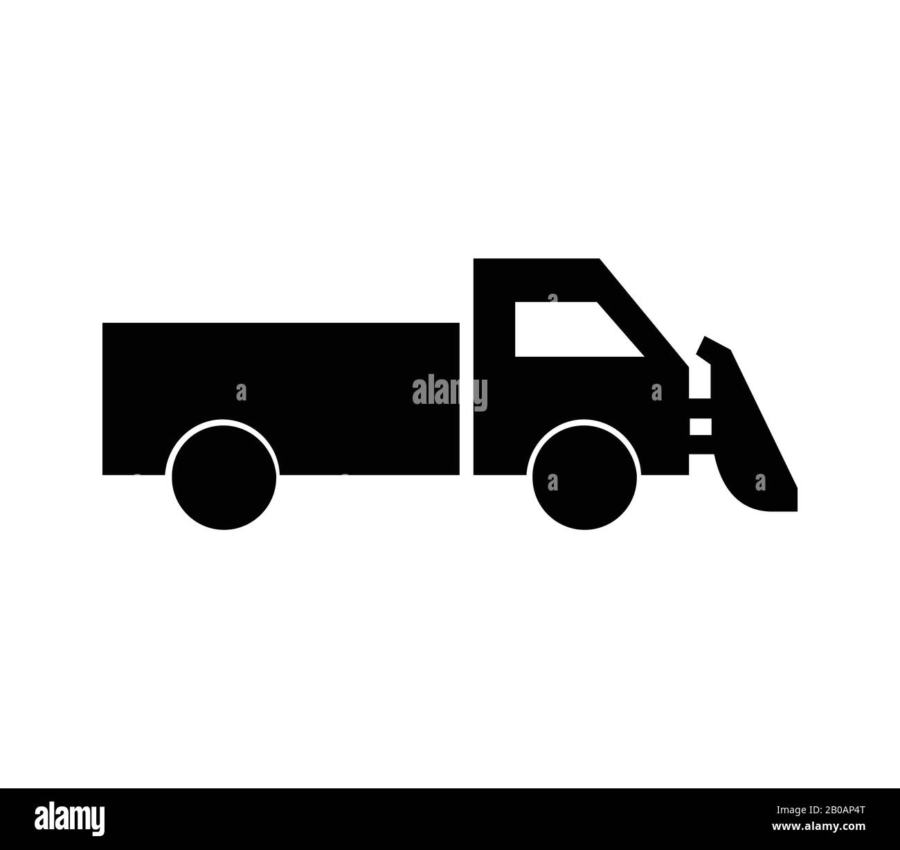 snowplow icon illustrated in vector on white background Stock Vector