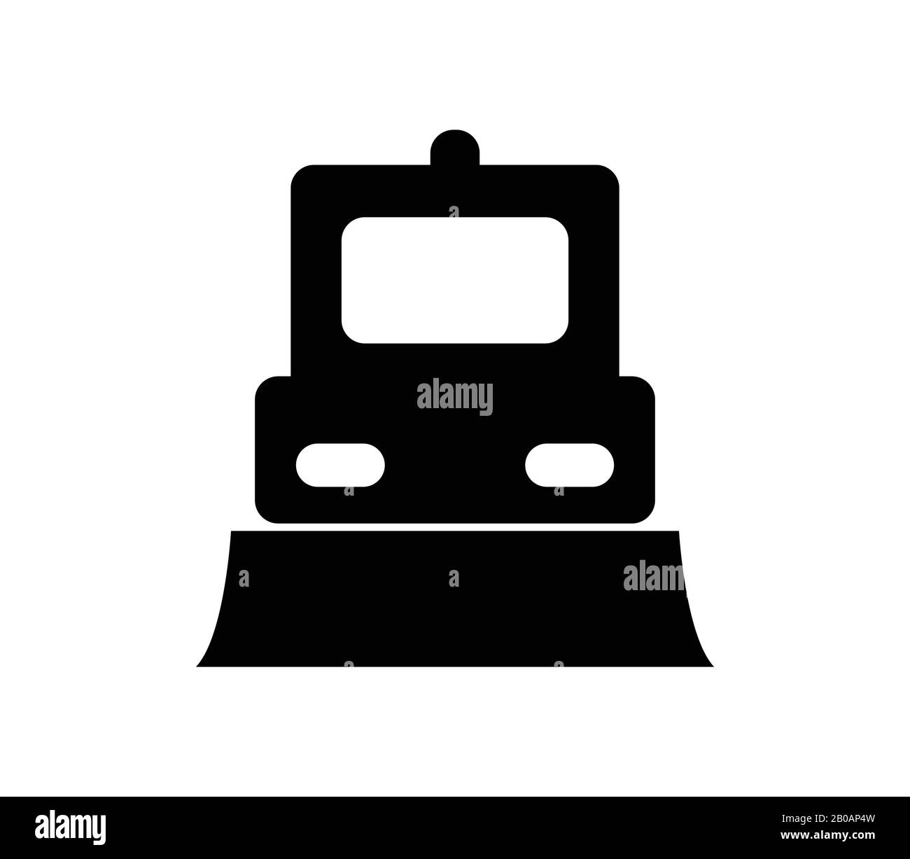 snowplow icon illustrated in vector on white background Stock Vector