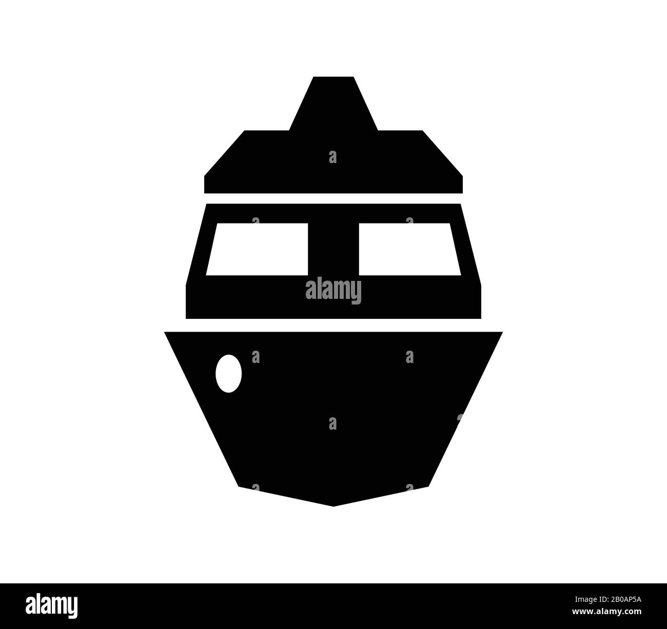 ship icon illustrated in vector on white background Stock Vector Image ...