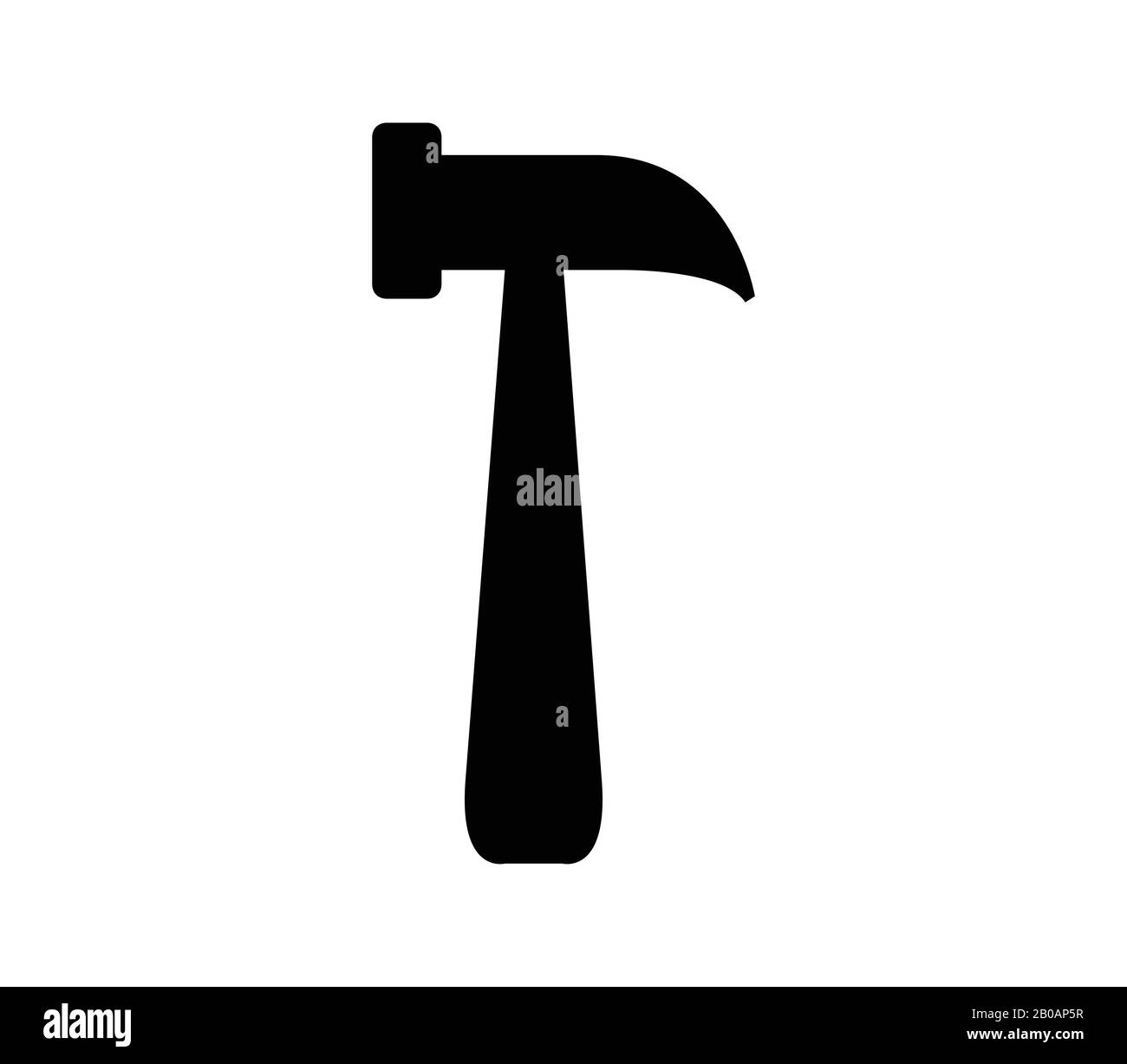 hammer icon illustrated in vector on white background Stock Vector ...