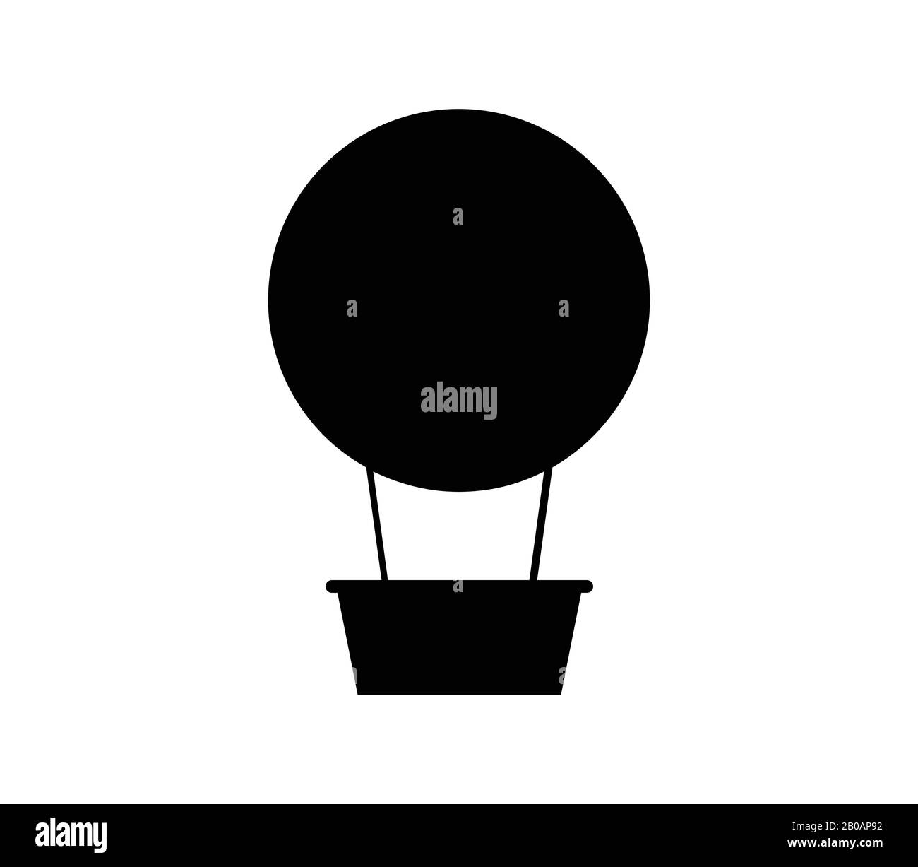 hot air balloon icon illustrated in vector on white background Stock ...