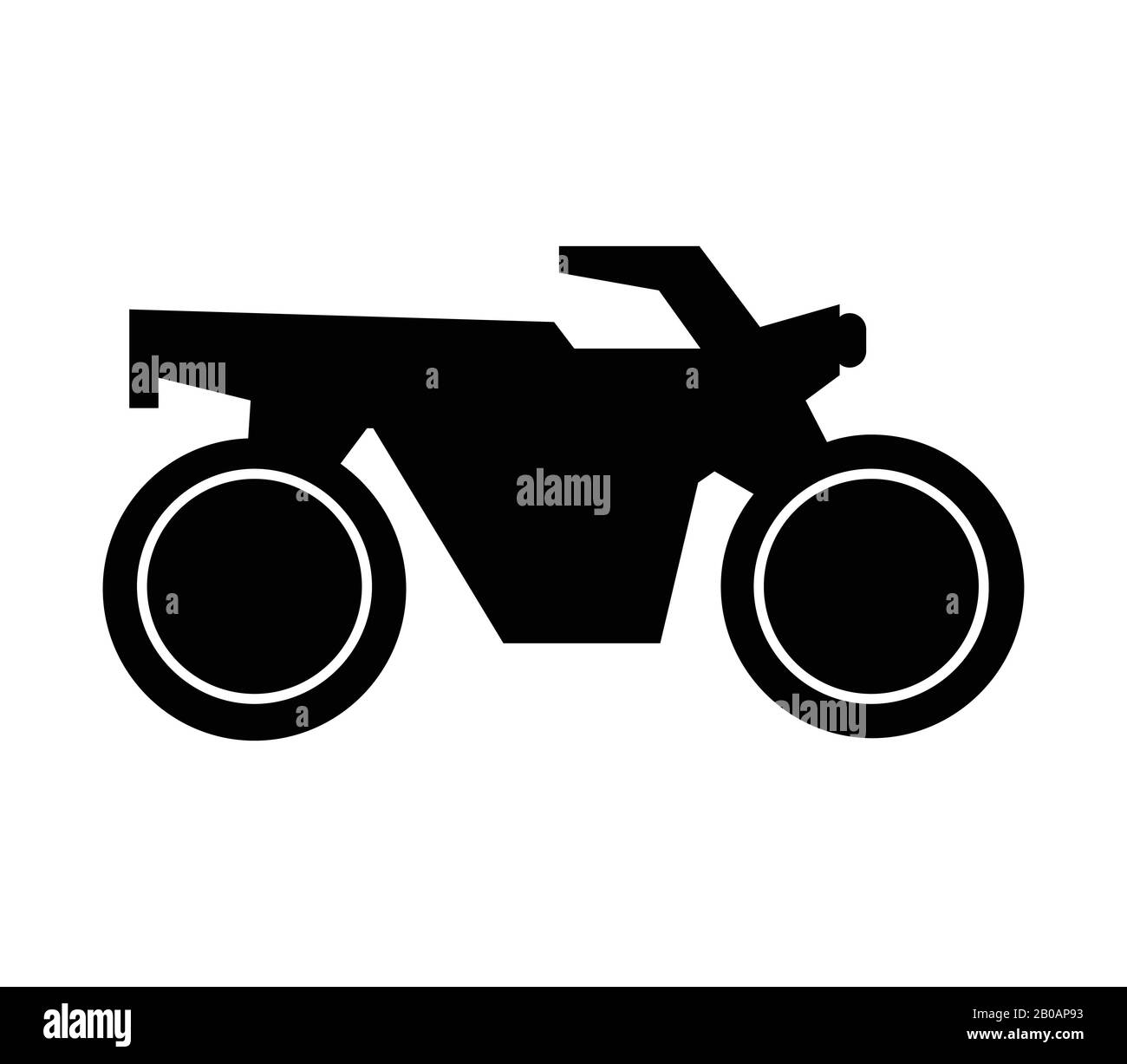 motorcycle icon illustrated in vector on white background Stock Vector