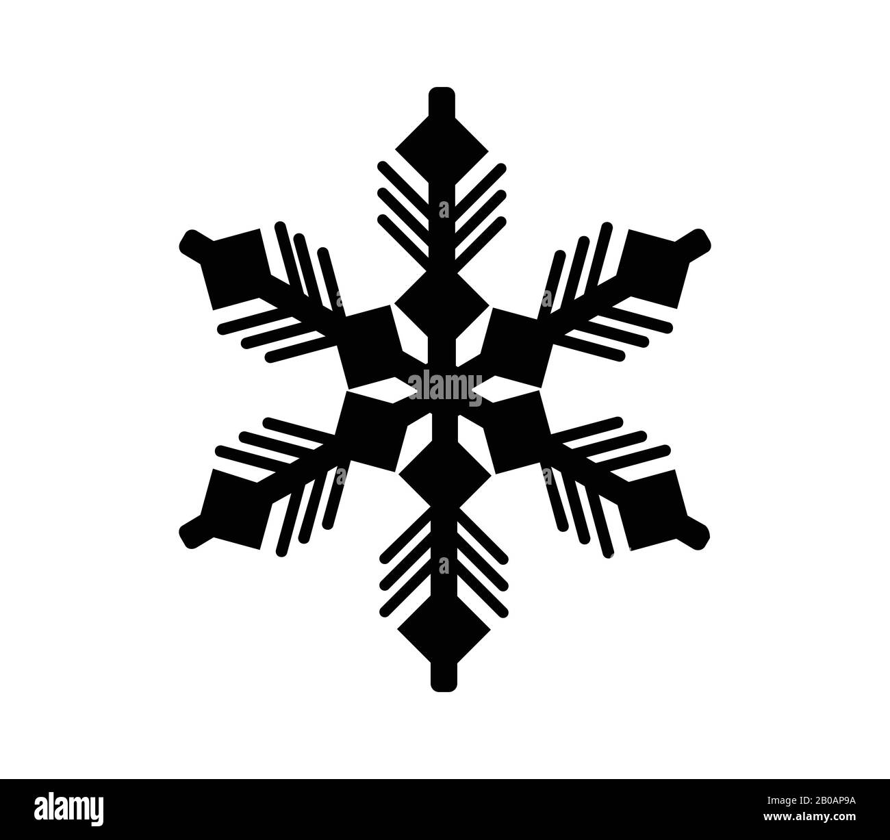 snowflake icon illustrated in vector on white background Stock Vector ...