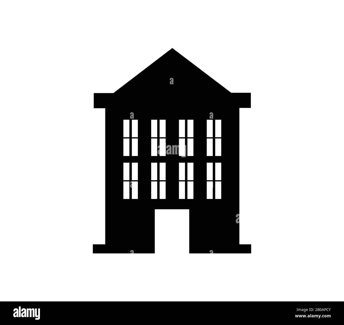 school icon illustrated in vector on white background Stock Vector ...