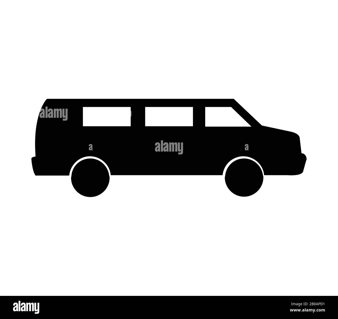 van icon illustrated in vector on white background Stock Vector Image ...