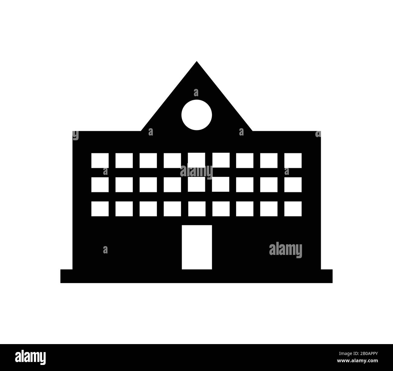 school icon illustrated in vector on white background Stock Vector ...