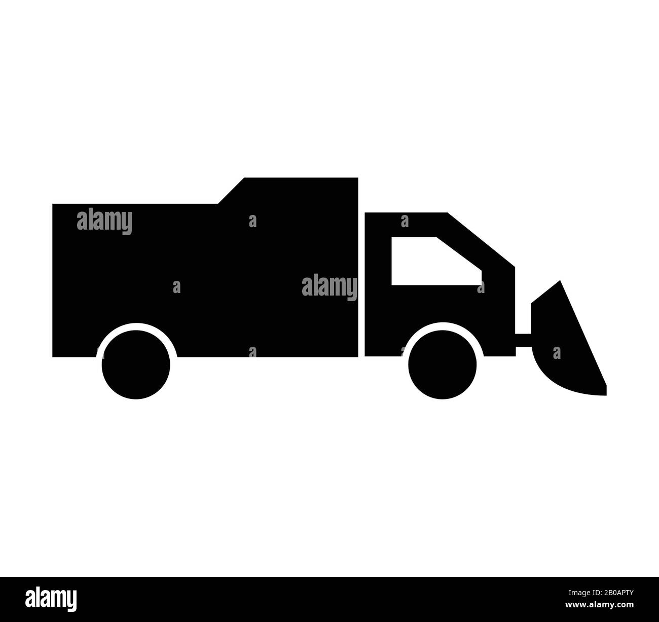snowplow icon illustrated in vector on white background Stock Vector