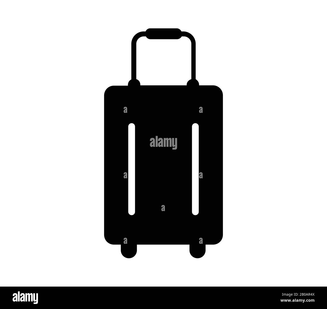 vacation suitcase icon illustrated in vector on white background Stock ...