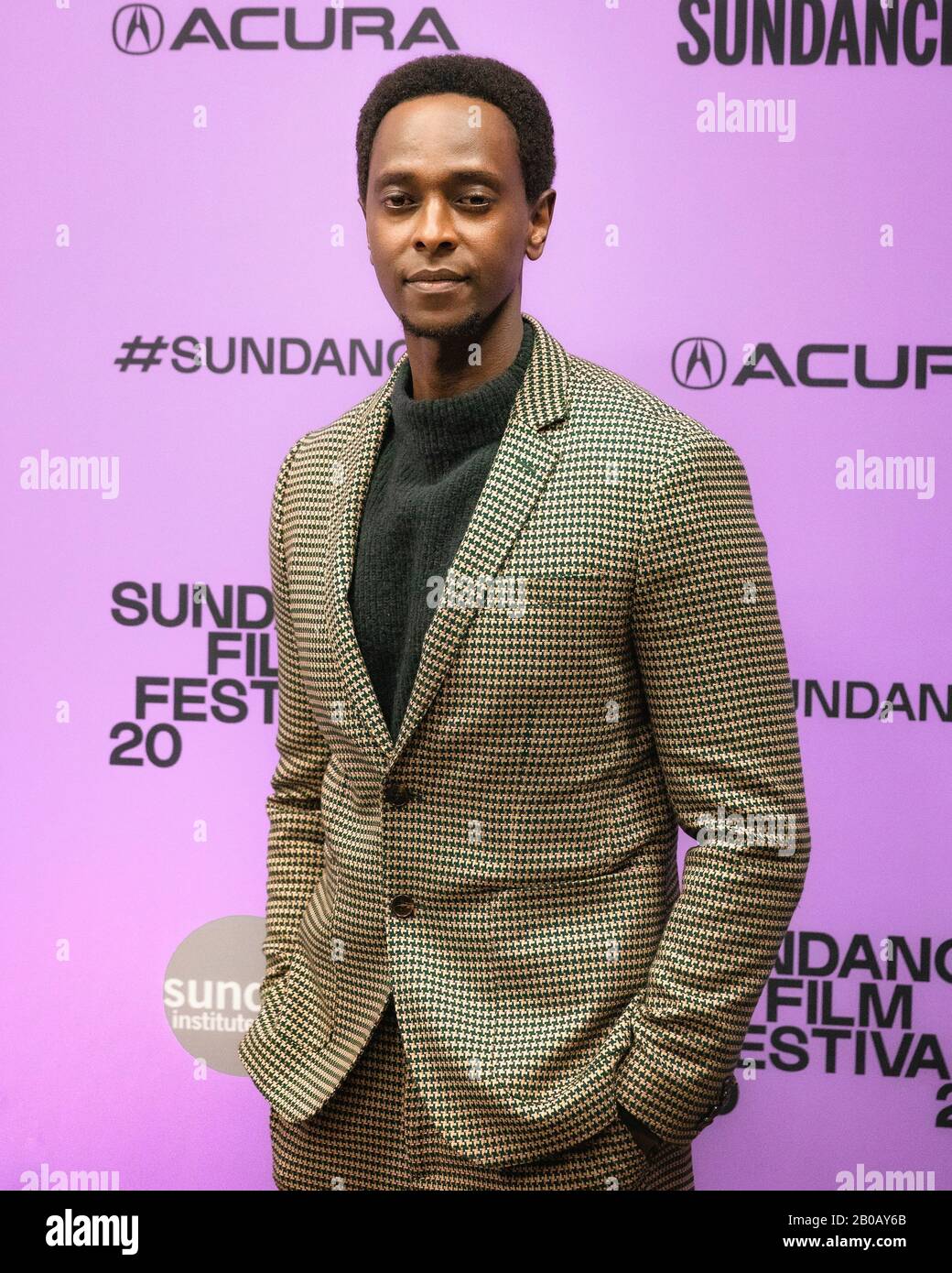 Edi Gathegi attending the 2020 Sundance Film Festival Premiere of Netflix's 'The Last Thing He Wanted' at the Eccles Theater in Park City, Utah. Stock Photo