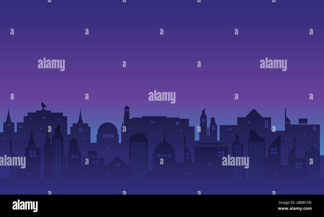 Background city with many buildings in the morning Stock Vector Image ...