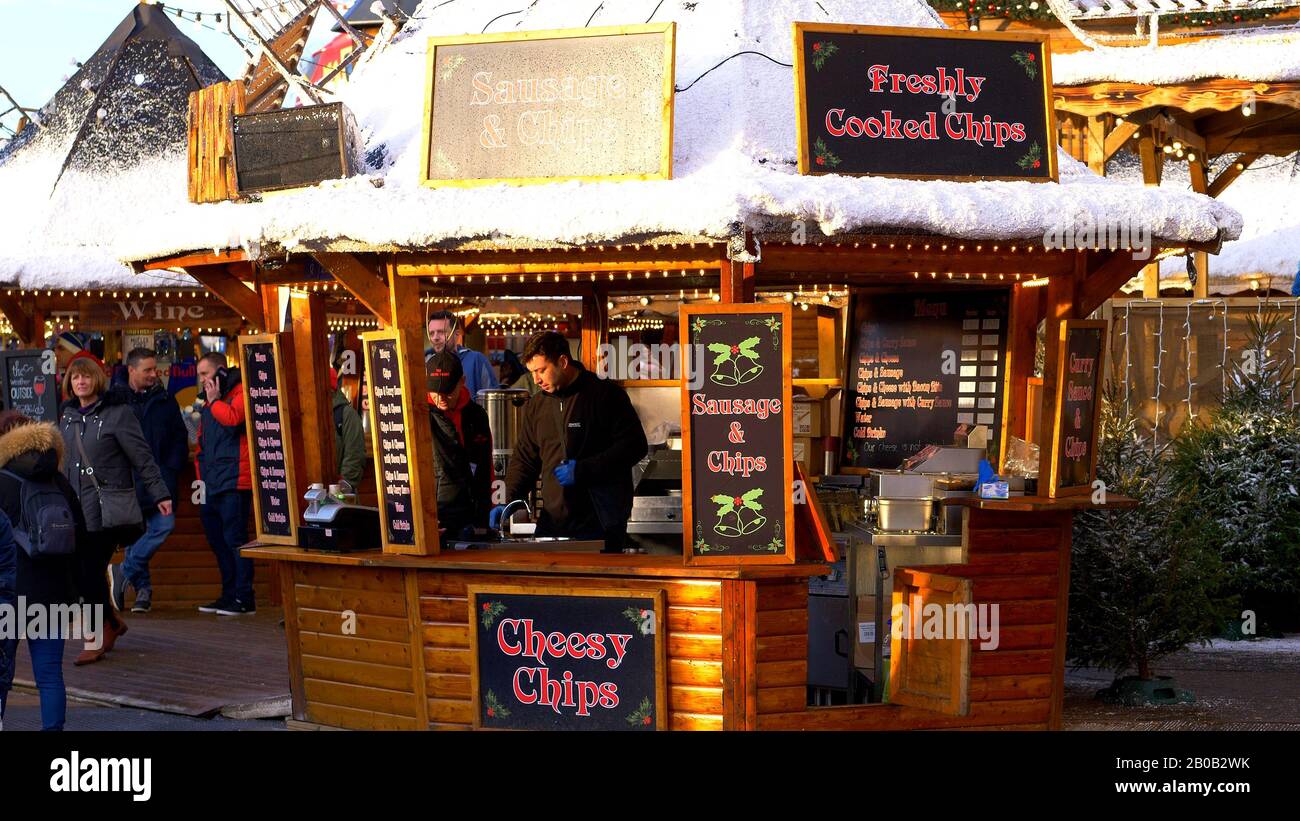 Winter wonderland Christmas fair in London Hyde Park LONDON, ENGLAND