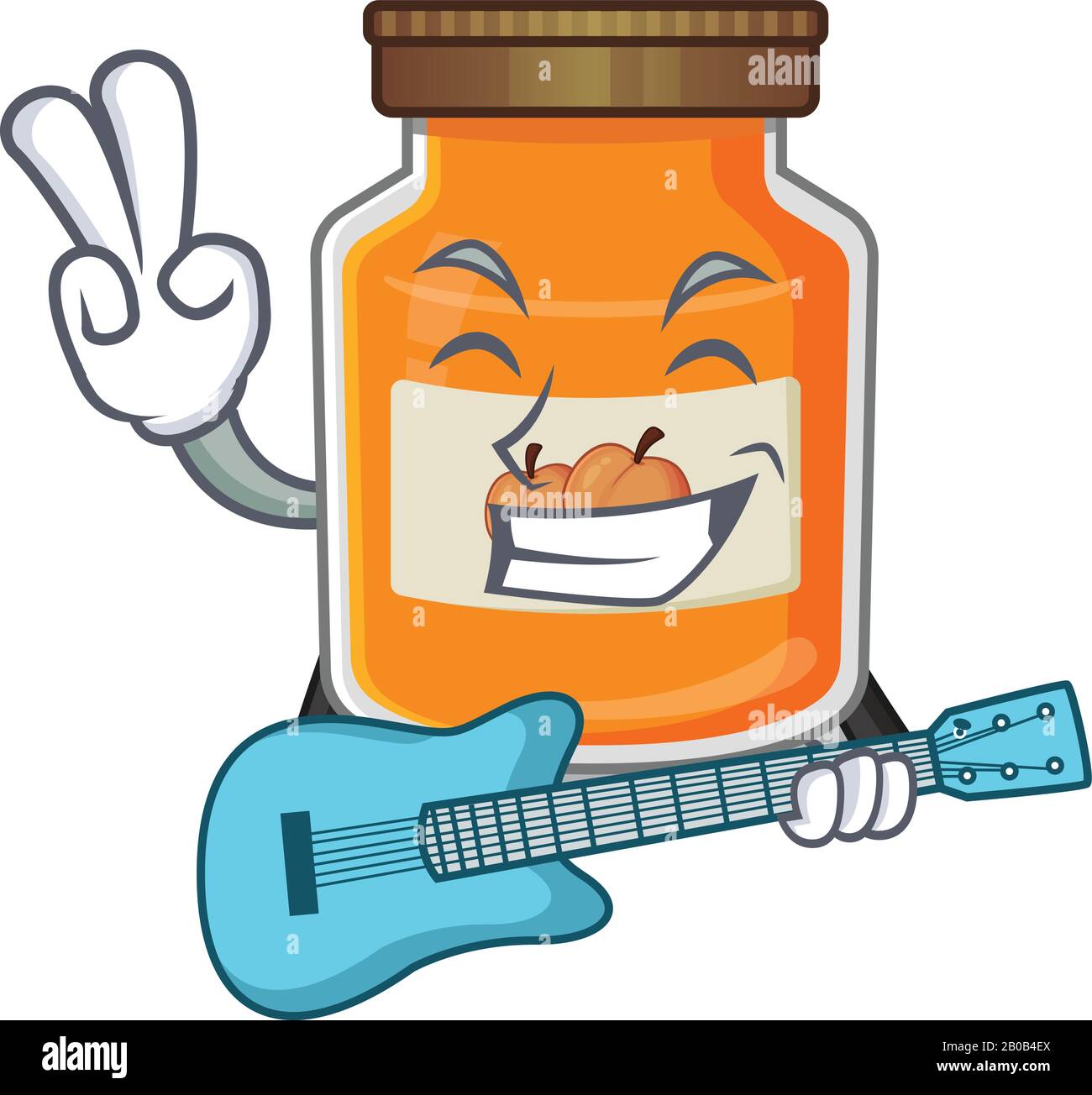 A picture of peach jam playing a guitar Stock Vector Image & Art Alamy
