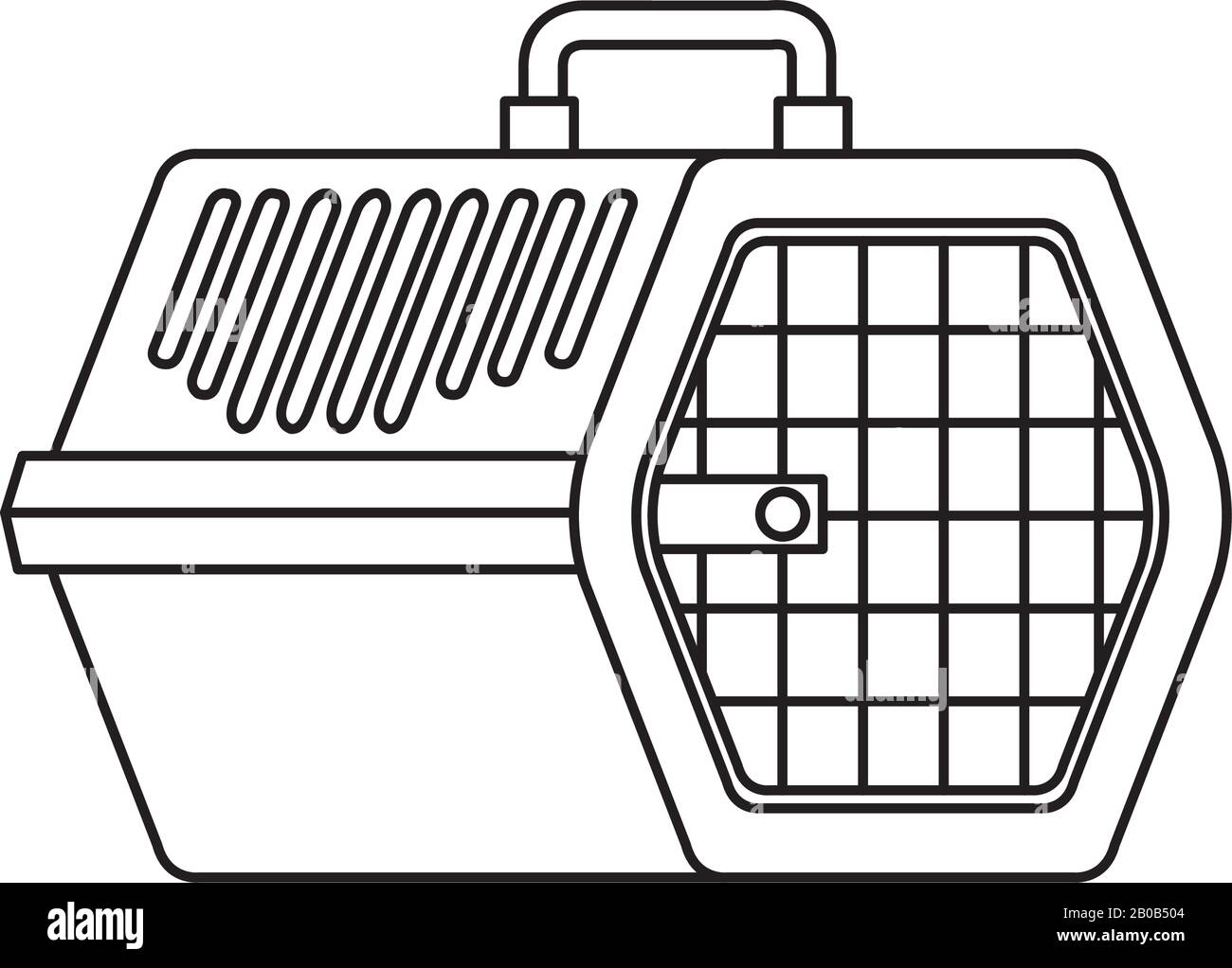 pet-carry-box-isolated-icon-stock-vector-image-art-alamy