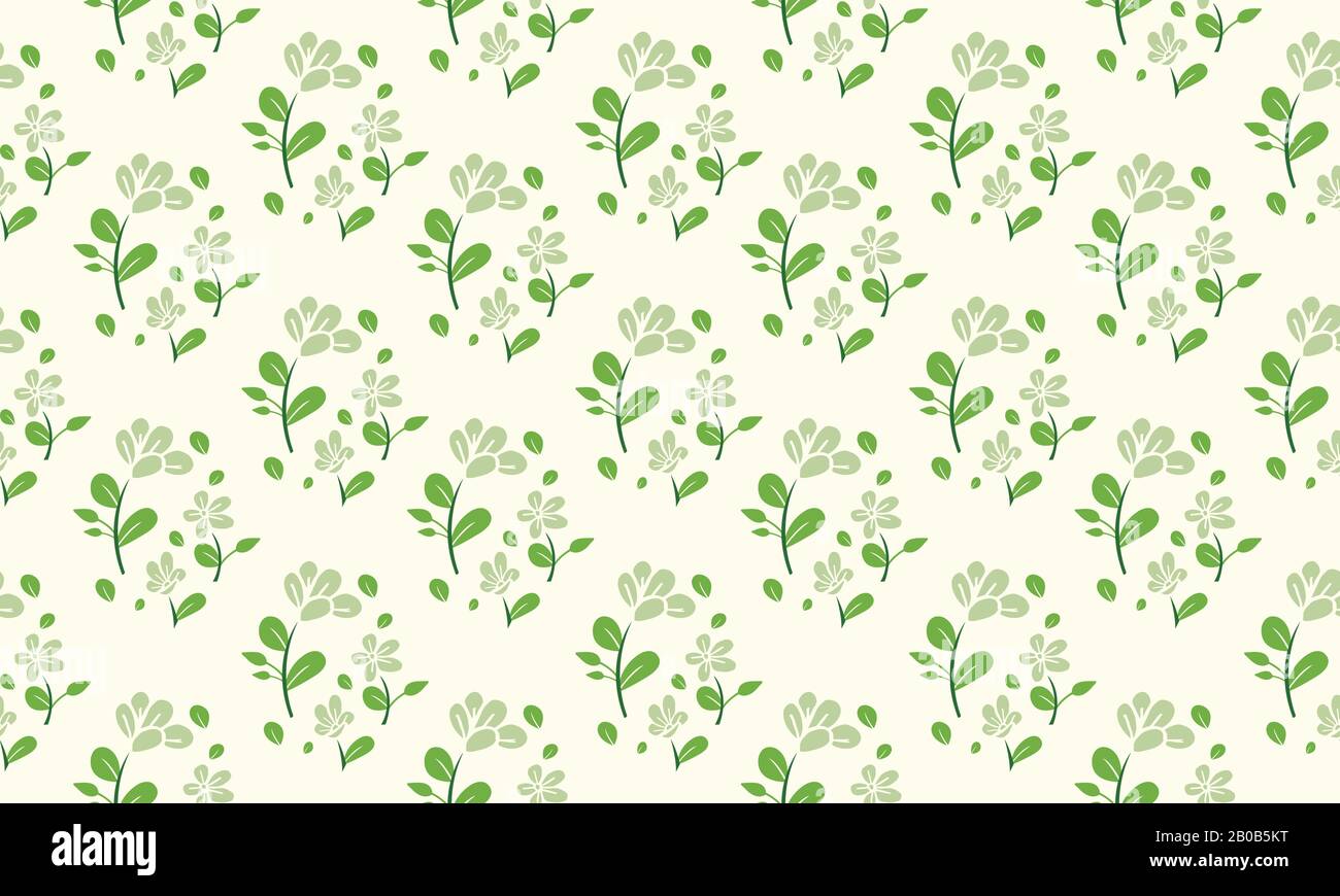 Cute of leaf and floral concept, for spring floral pattern background ...
