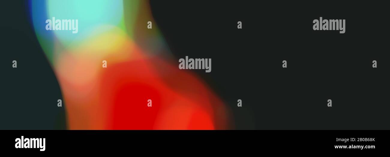 blurred bokeh horizontal background with very dark green, dark sea