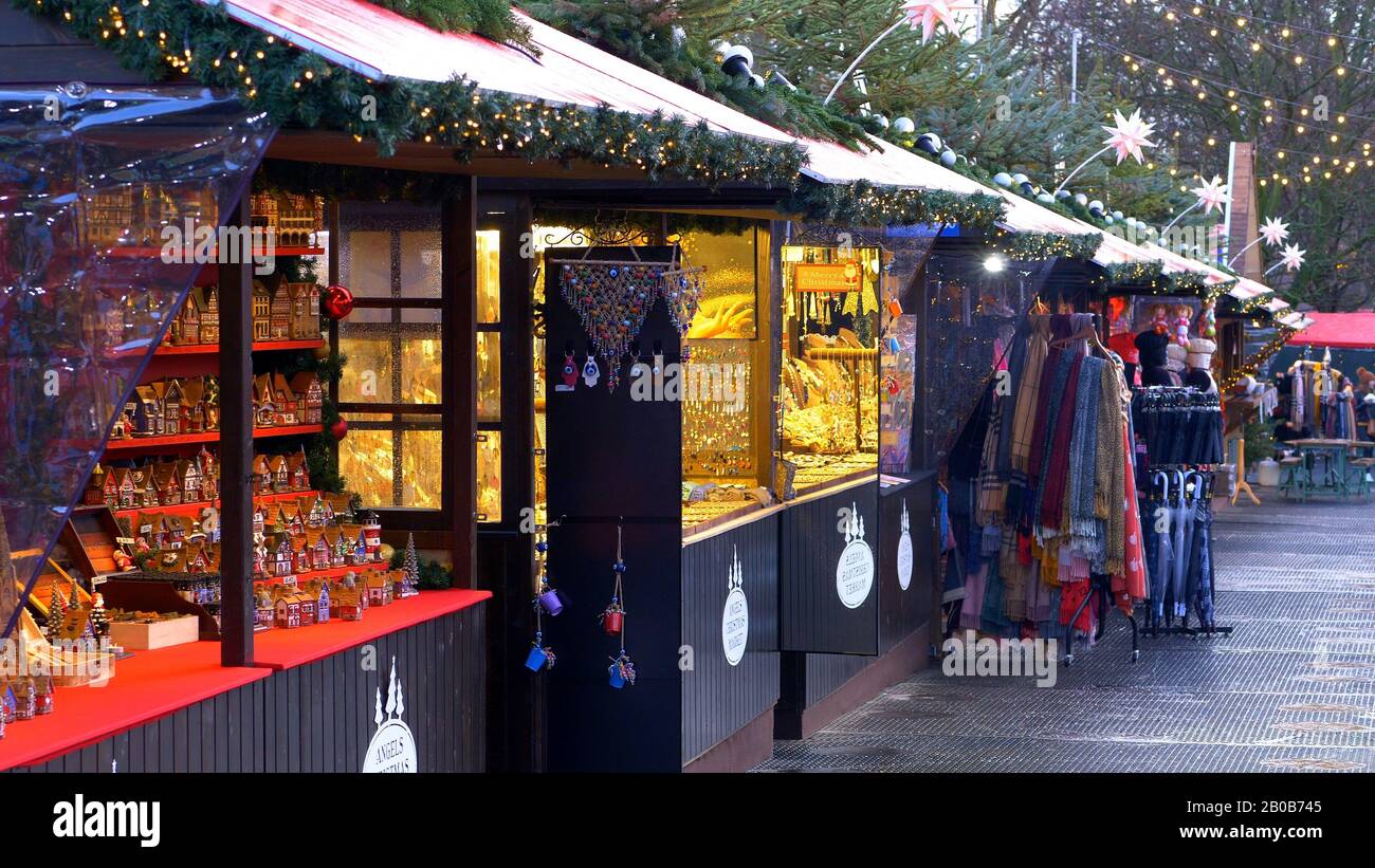 Winter wonderland Christmas fair in London Hyde Park LONDON, ENGLAND