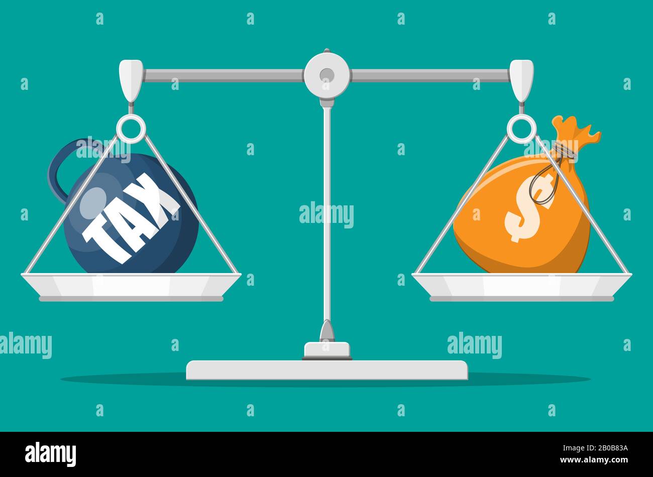 Tax burden concept Stock Vector Image & Art Alamy