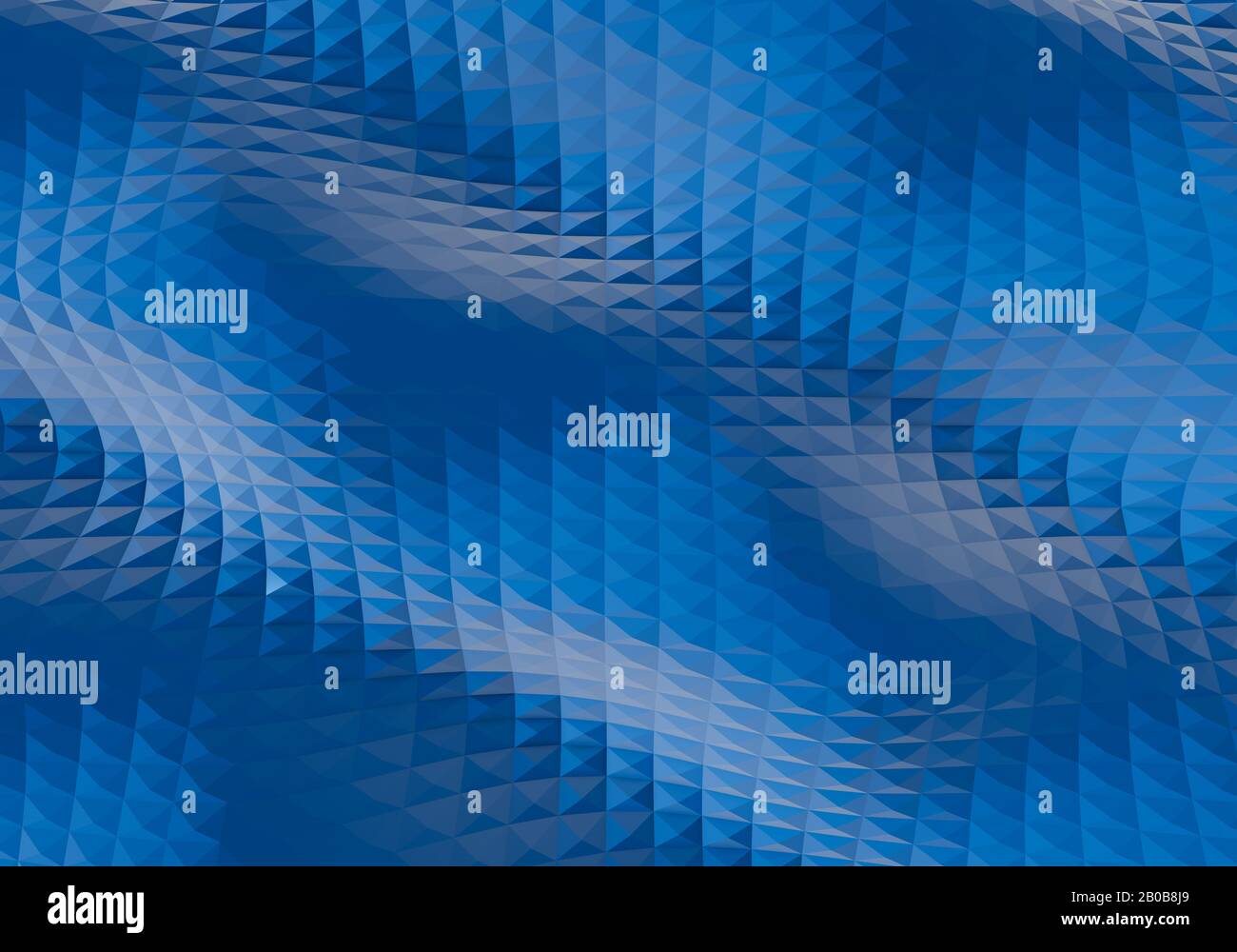 Abstract blue background. 3D low poly style. illustration of 3D render ...