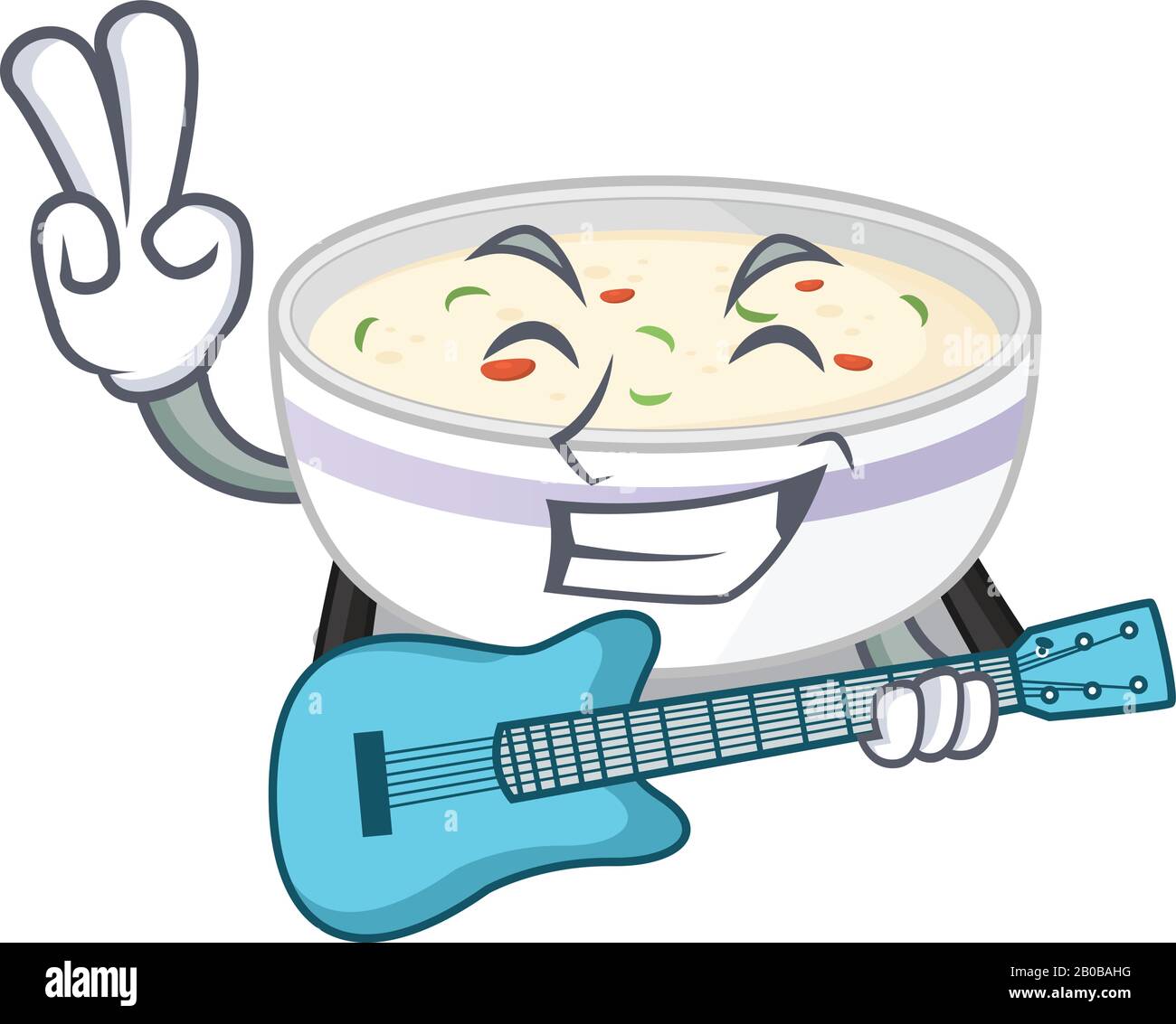 A picture of steamed egg playing a guitar Stock Vector Image & Art - Alamy