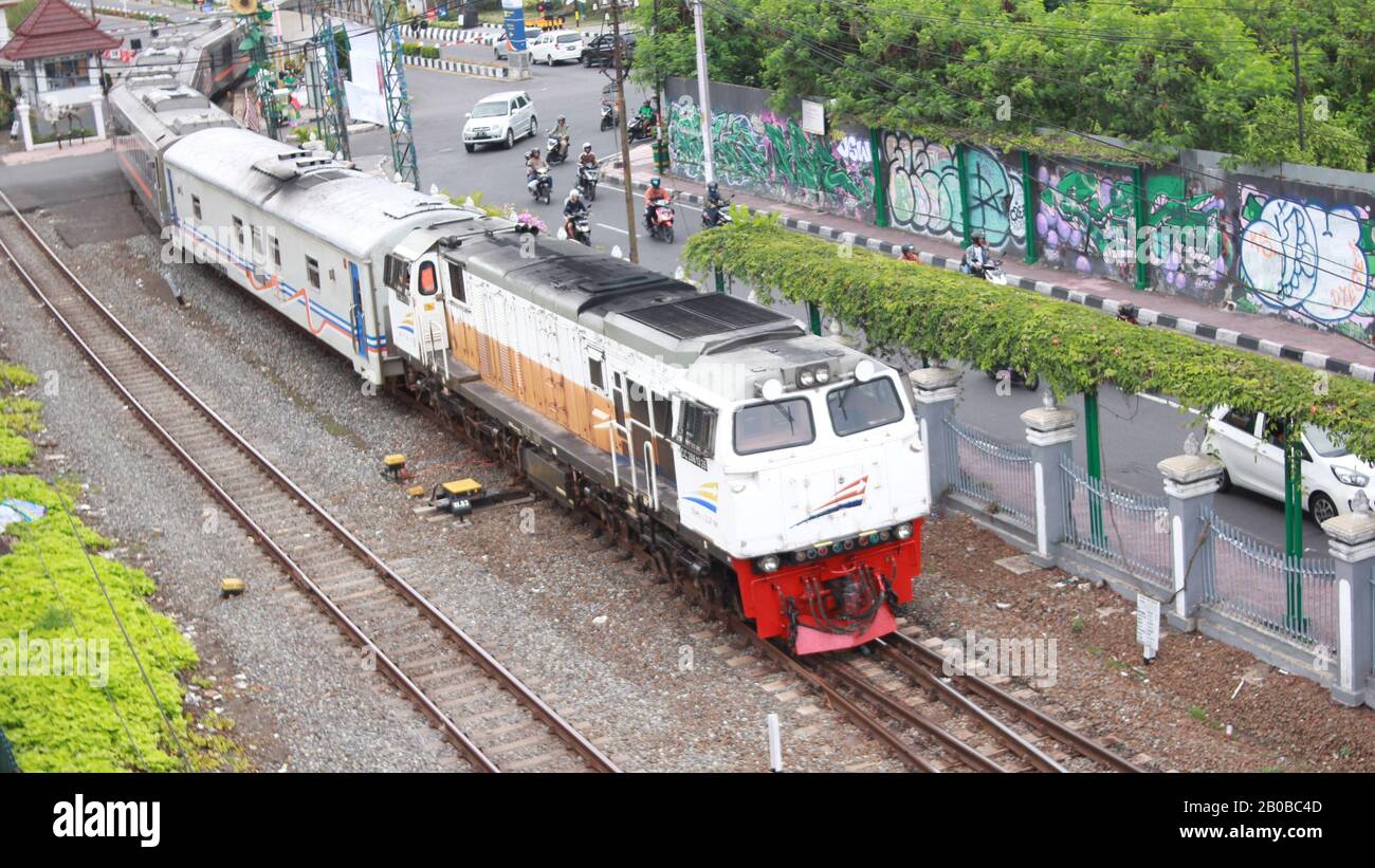 Yogyakarta train Stock Photo