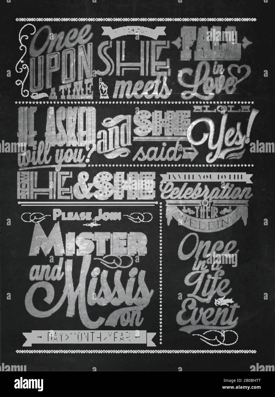 blackboard and chalk art design Stock Vector Image & Art Alamy