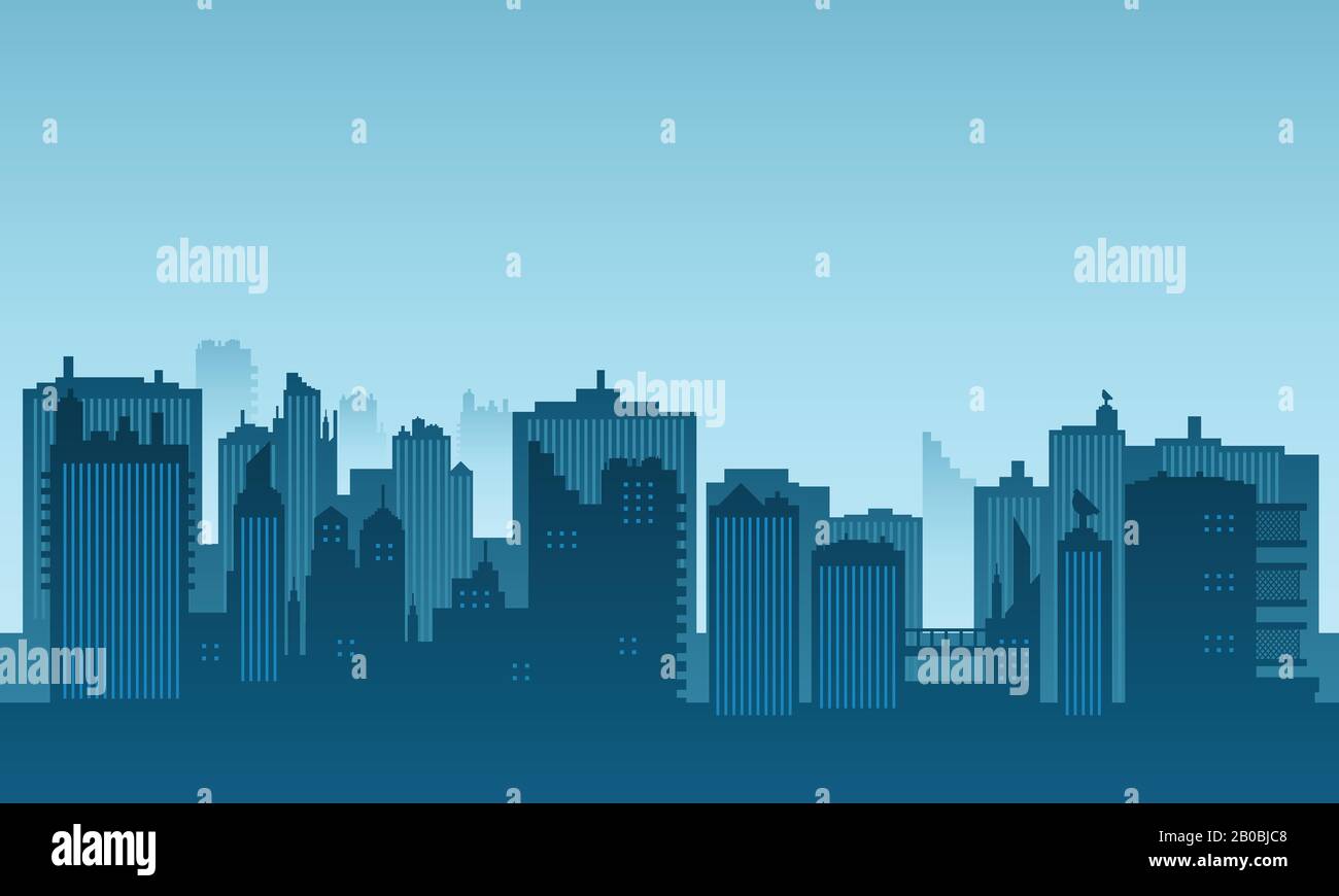 Background vector of a city in the morning Stock Vector Image & Art - Alamy