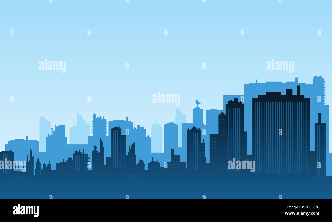 Foggy city view Stock Vector Images - Alamy