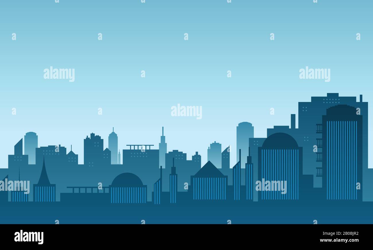 Foggy city view Stock Vector Images - Alamy
