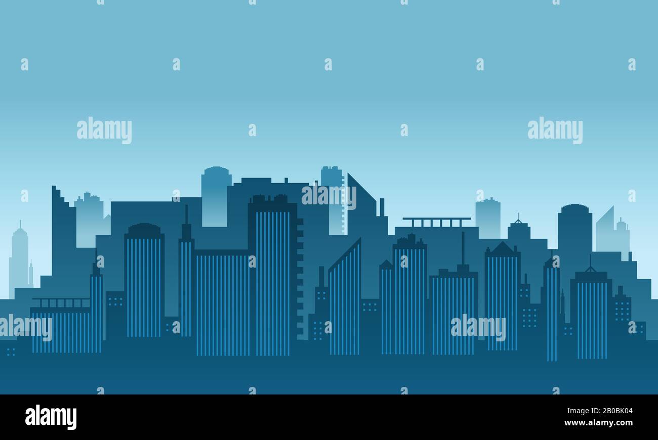 Foggy city view Stock Vector Images - Alamy