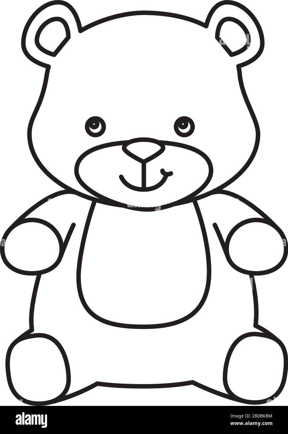 cute teddy bear isolated icon Stock Vector Image & Art - Alamy