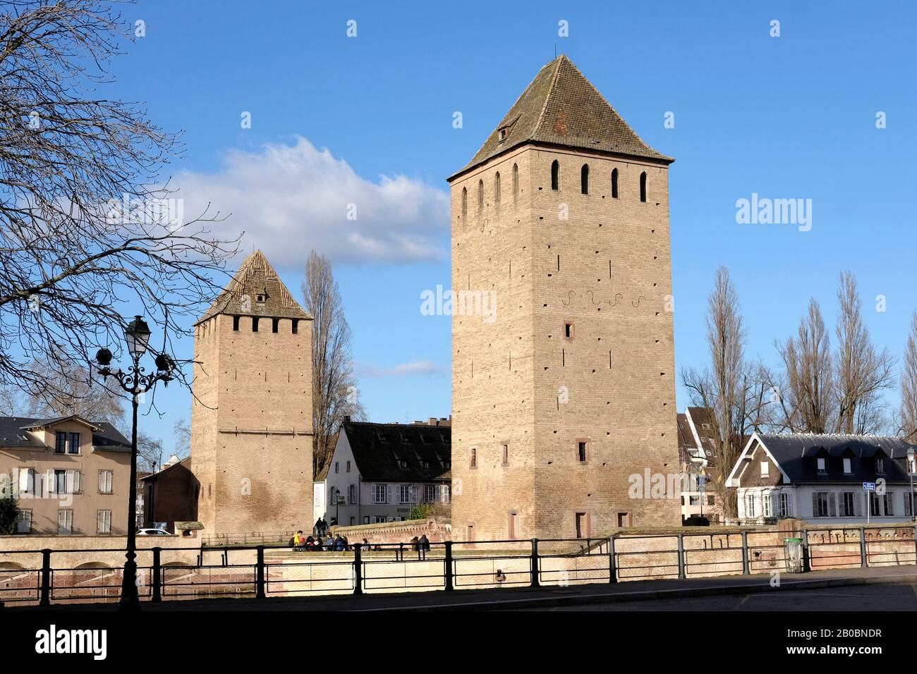 A view of one the guard towers in Strasbourg, France Stock Photo
